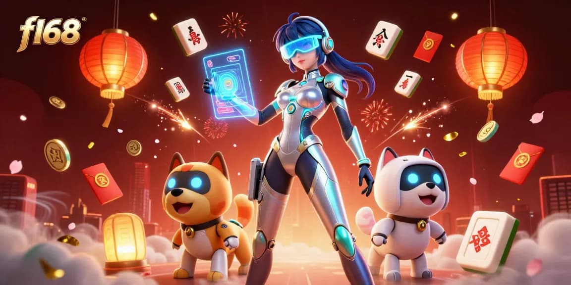 Bet on exciting gaming adventures with f168's vibrant casino scene featuring futuristic elements!