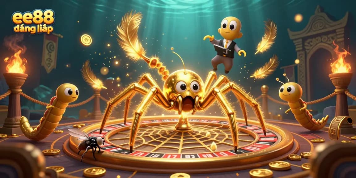 Experience thrilling bets at ee88 đăng nhập with a spider roulette wheel and dynamic gambling elements.