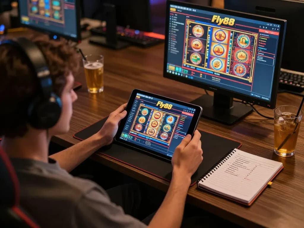 Experience immersive gaming at fly88 with vibrant slot visuals and strategic planning tools