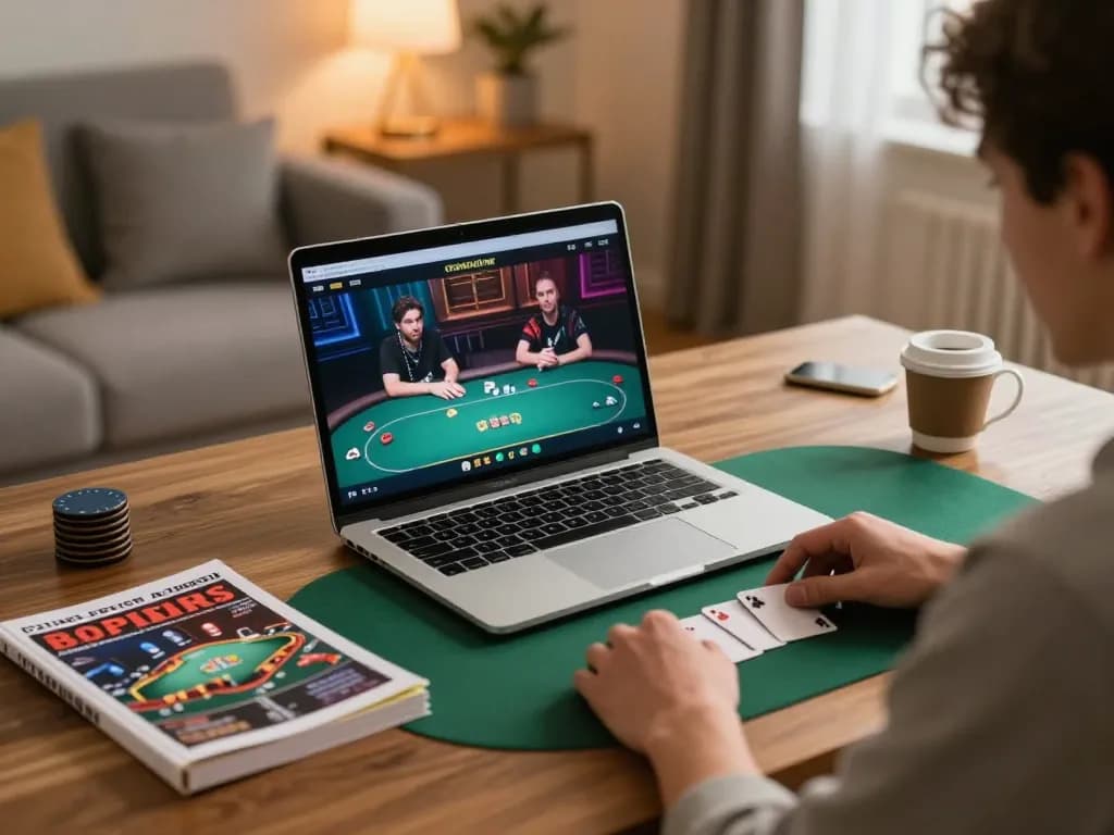 Experience uk88's online poker excitement with players strategizing in a cozy gaming environment.