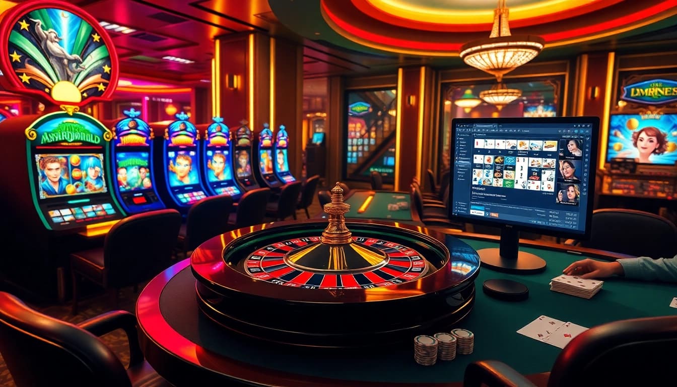 The vibrant online casino scene of 88xx.co.com with roulette and engaging gamblers showcasing excitement.