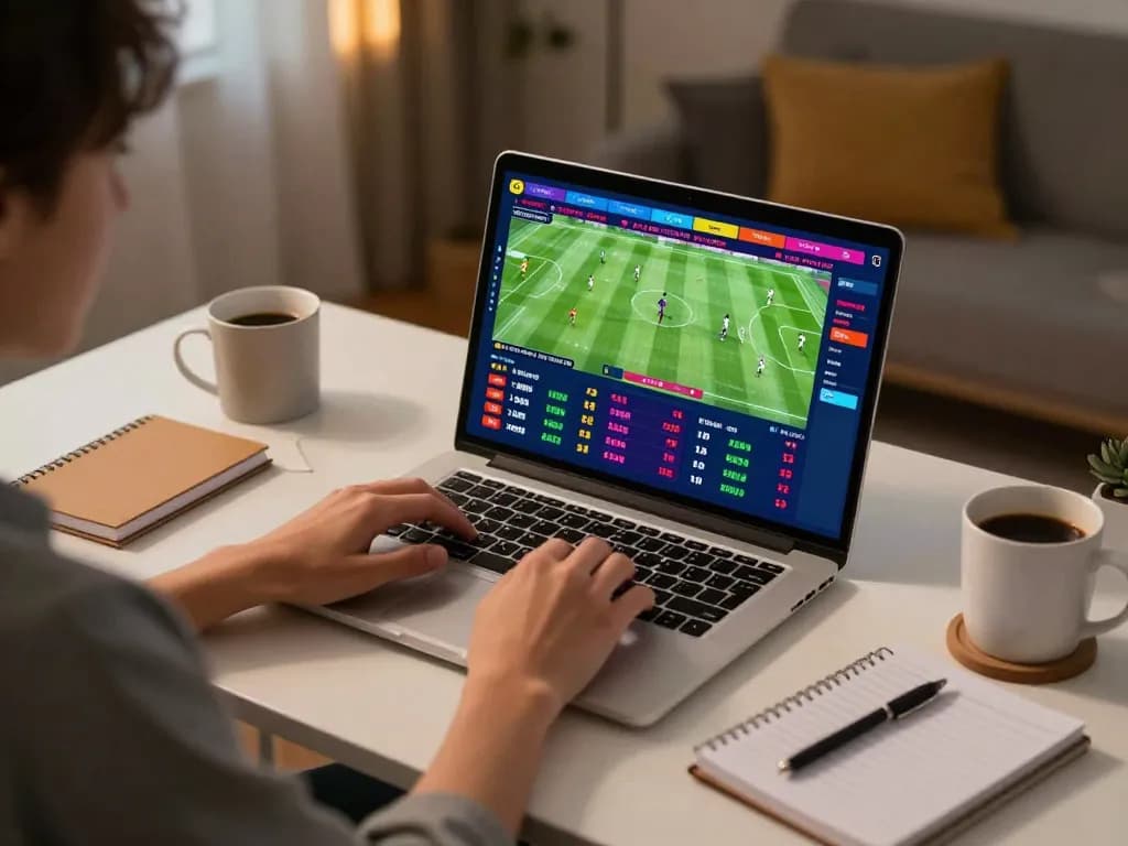Engaging online sports betting experience with 33win showcased on a laptop screen.