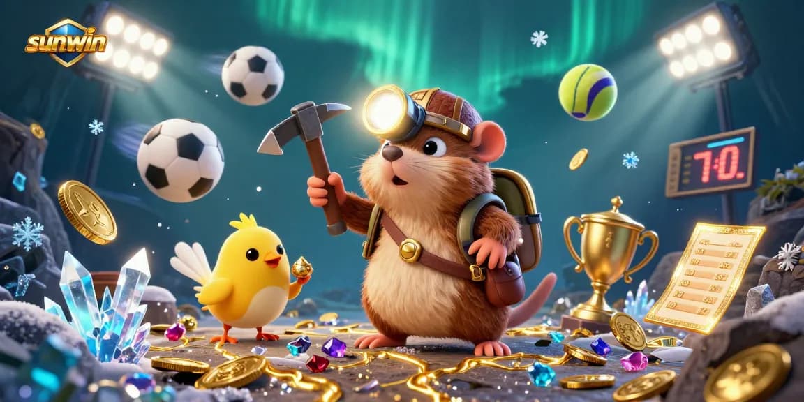 Win big at sunwin with thrilling gameplay featuring a treasure hunting mole and dynamic sports betting elements.