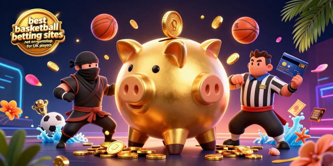 Bet on the best basketball betting sites not on gamstop for UK players with thrilling visuals of sports elements.