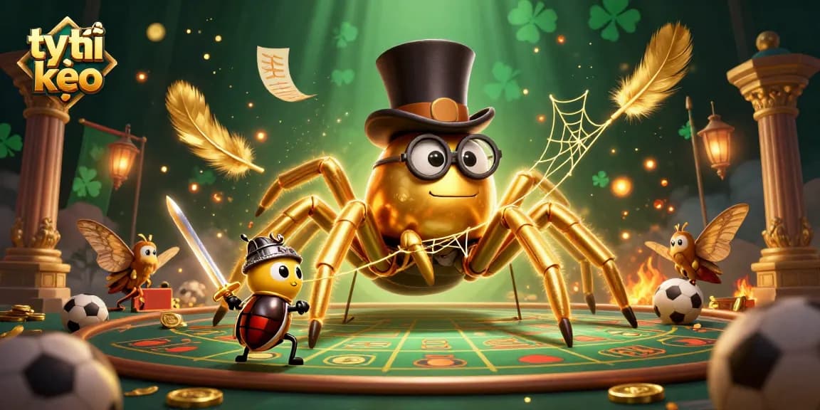 Experience thrilling sports betting dynamics with tỷ lệ kèo amidst vibrant casino characters.