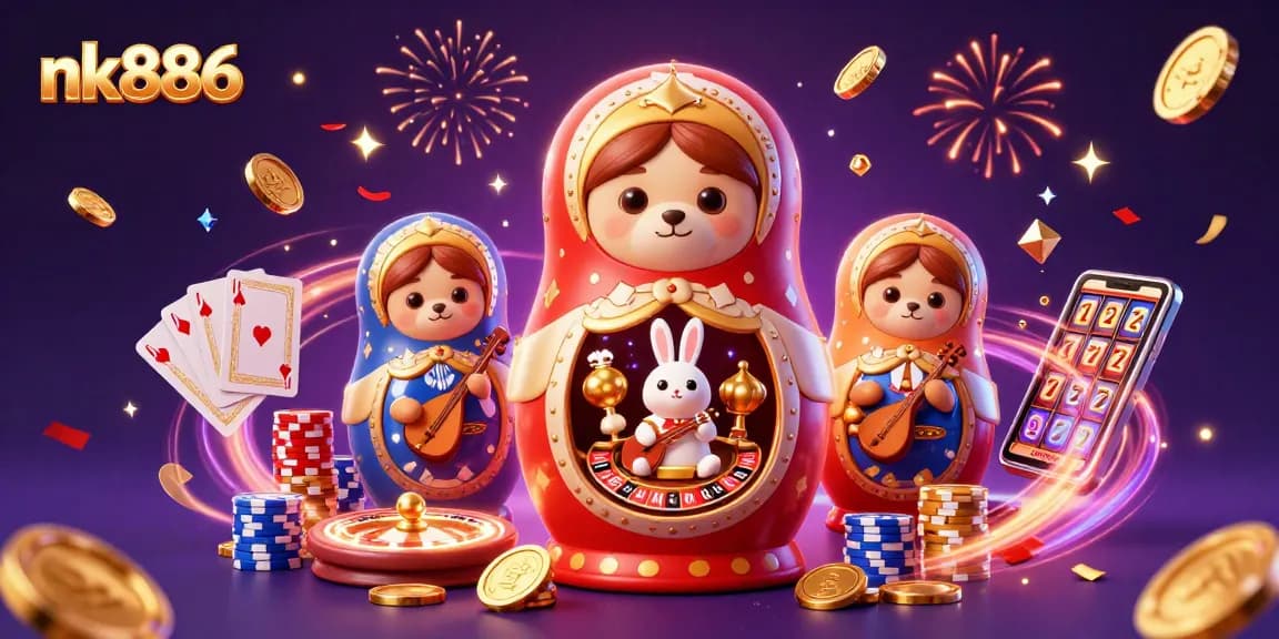 Unveil thrilling casino adventures with nk886 as playful bears and a serenading rabbit bring the fun alive!
