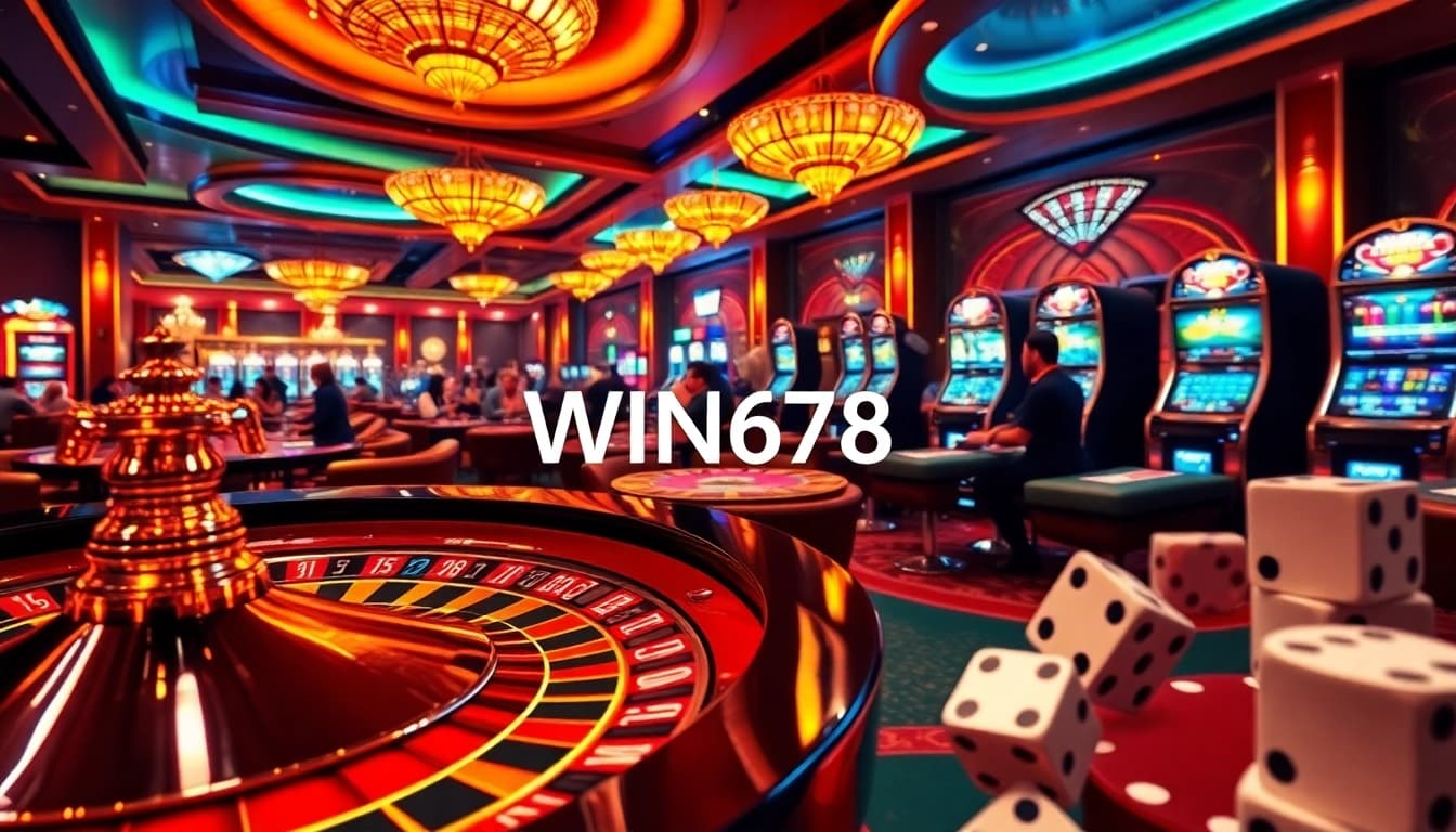 Experience the thrill of WIN678 with players enjoying exciting casino games.