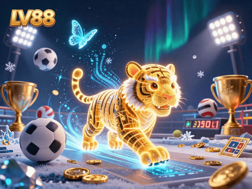 Experience the excitement of LV88 with thrilling sports elements and dynamic casino scenery.