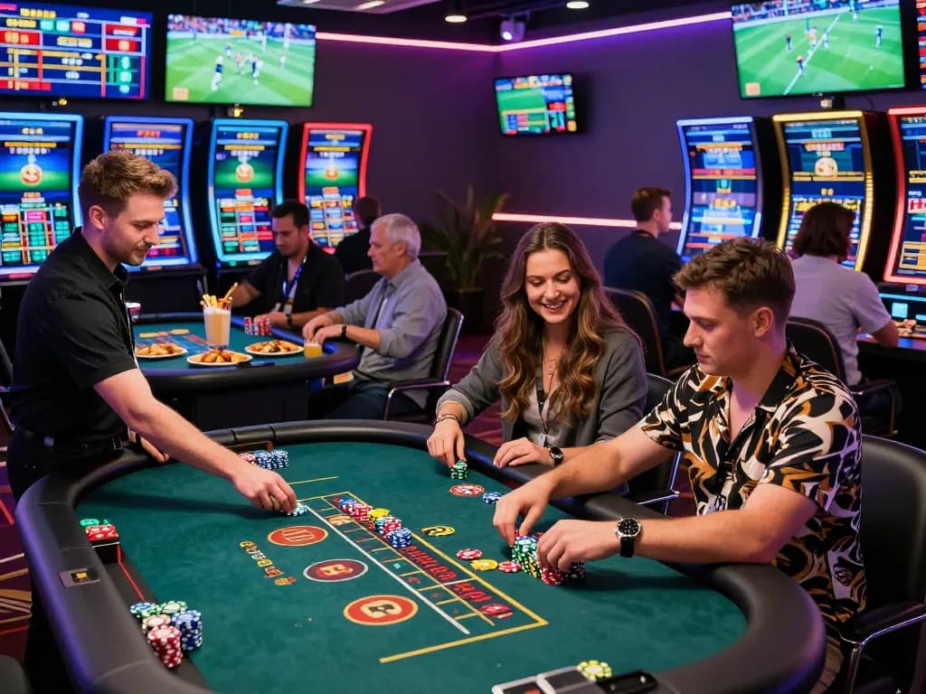 Exciting 789win live casino scene with players engaging at Roulette