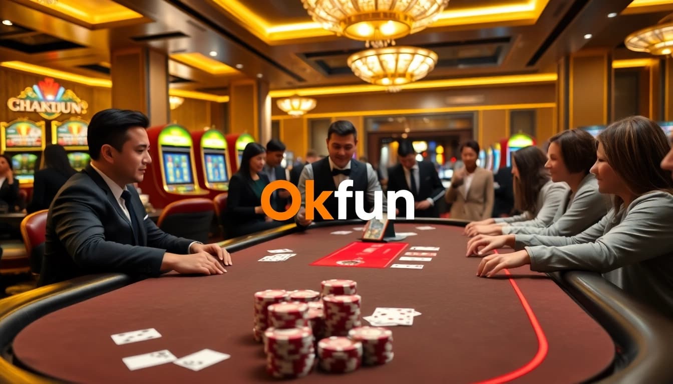 Experience thrilling gameplay at https://okfun.cn.com/ with vibrant casino visuals and engaging gaming elements.