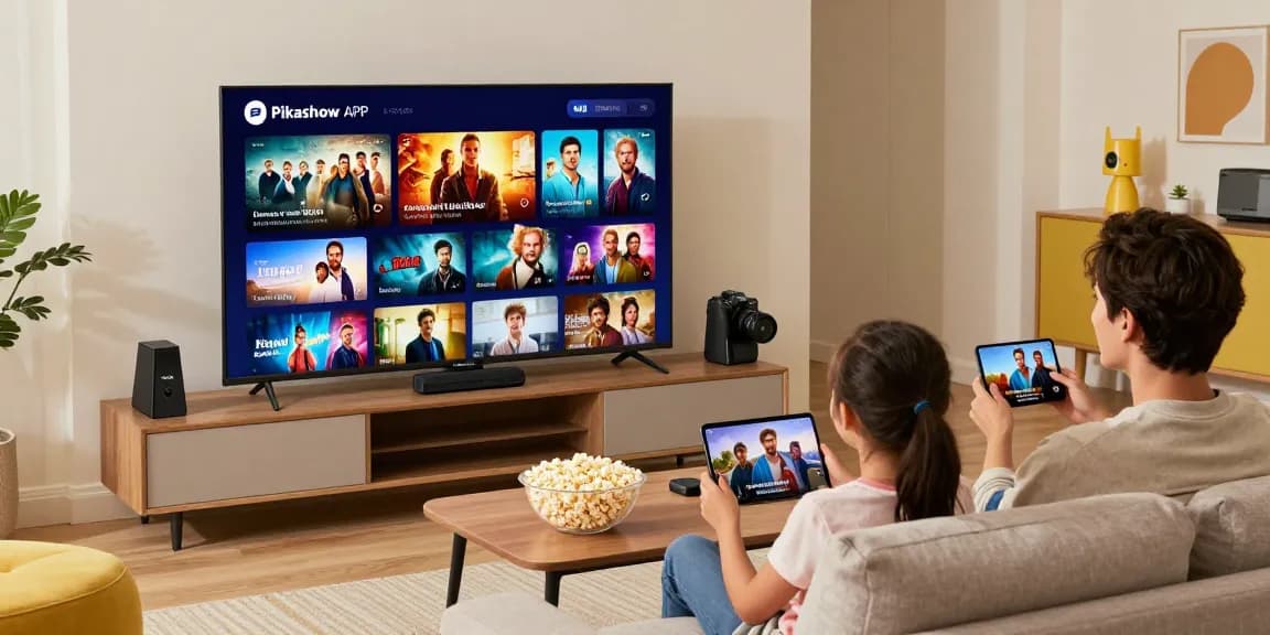 Pikashow APK download enables seamless streaming in a cozy home entertainment setup.