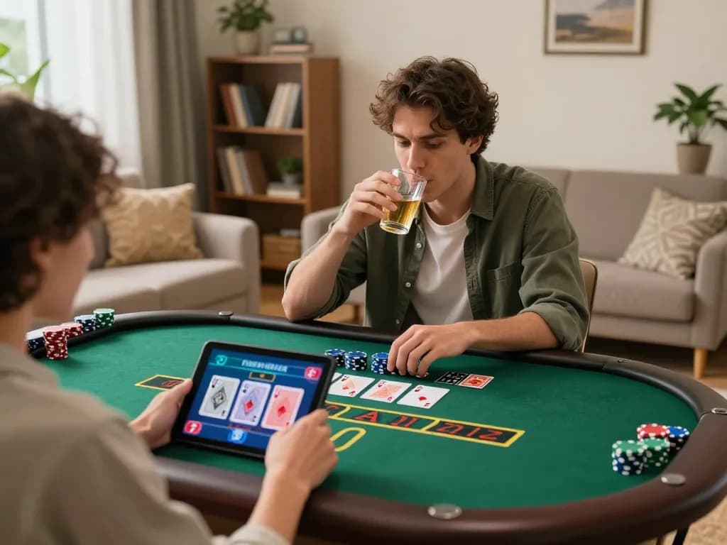 Explore dynamic online blackjack gameplay at https://rr88k1.com/ with a player engaged in strategy.