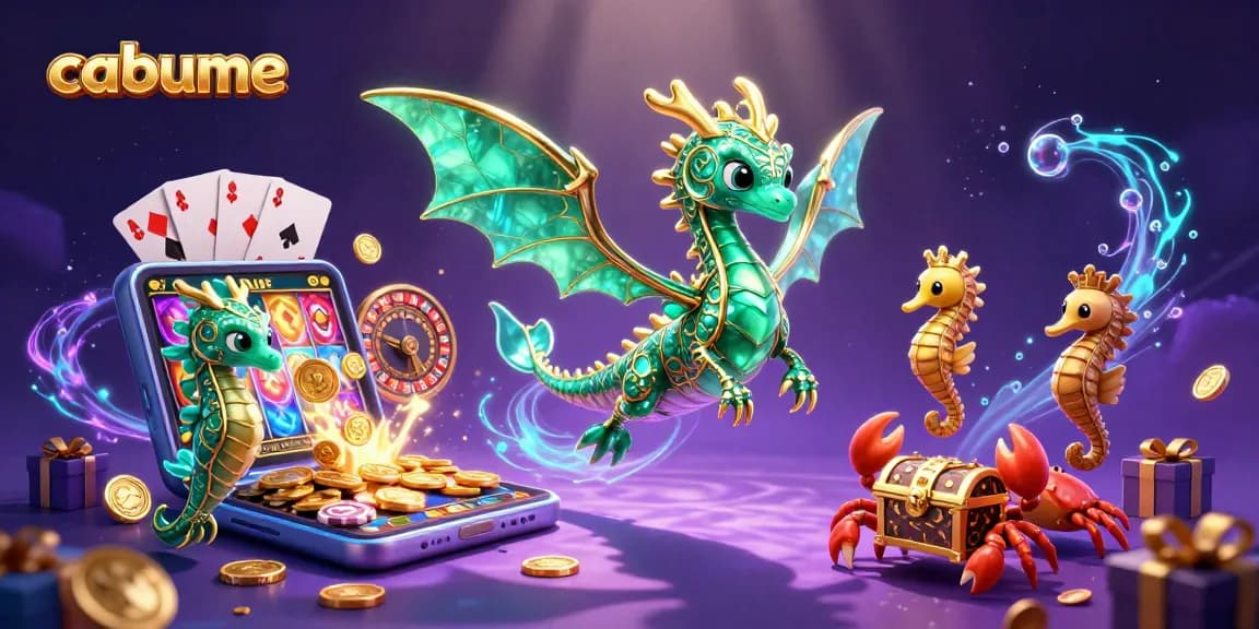 Engage in thrilling slots at cabume with colorful games, golden tokens, and exciting wins!