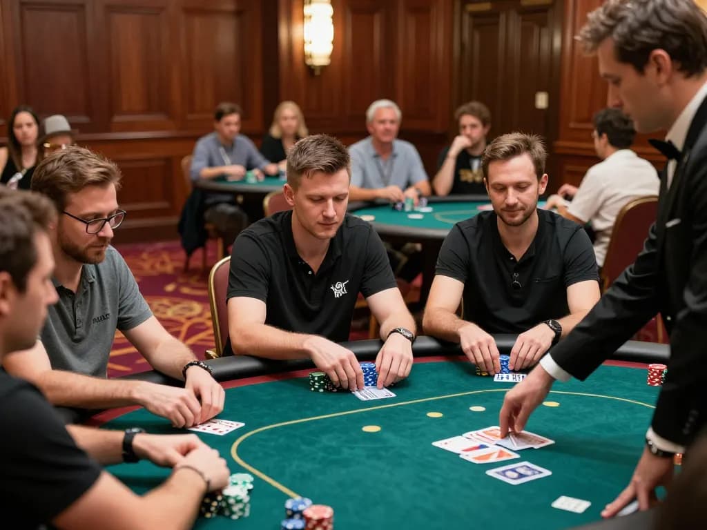 Nhà cái UU88 features exciting poker tournaments, showcasing competitive players and immersive casino atmosphere.