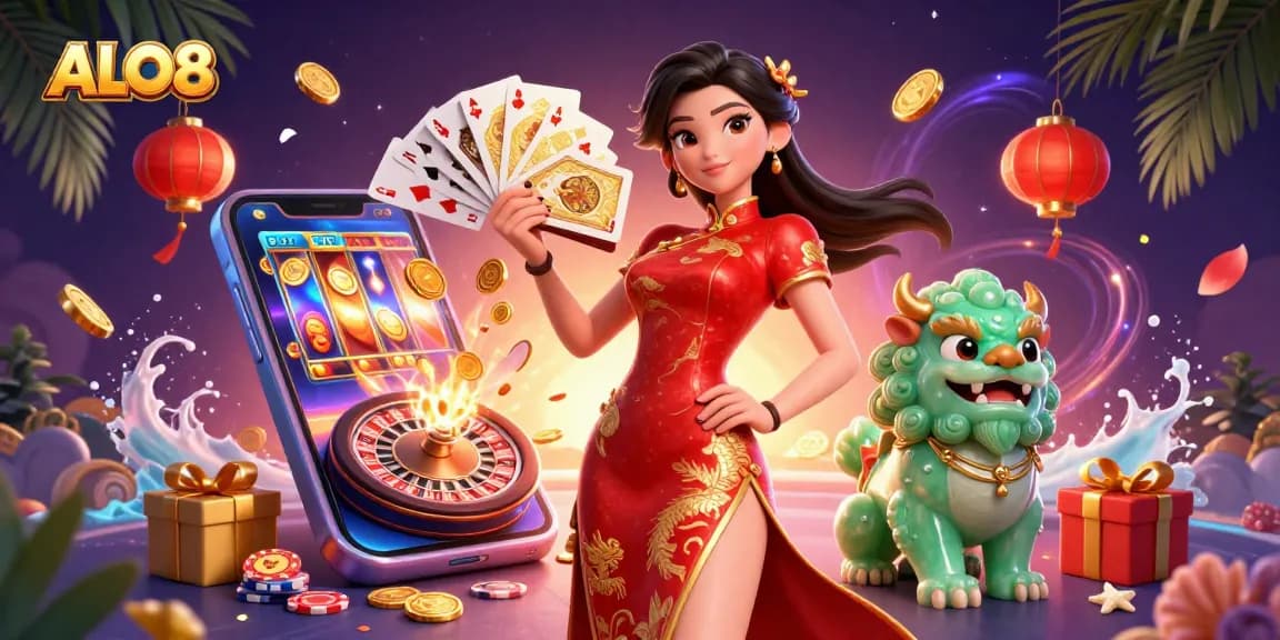 Experience exciting gameplay with ALO8's colorful slot games and dynamic casino atmosphere.