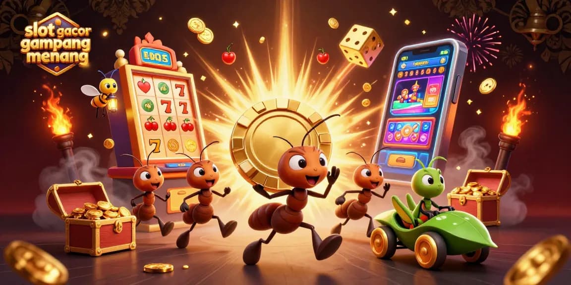 Experience the excitement of slot gacor gampang menang with vibrant 3D cartoon characters during a thrilling casino heist.