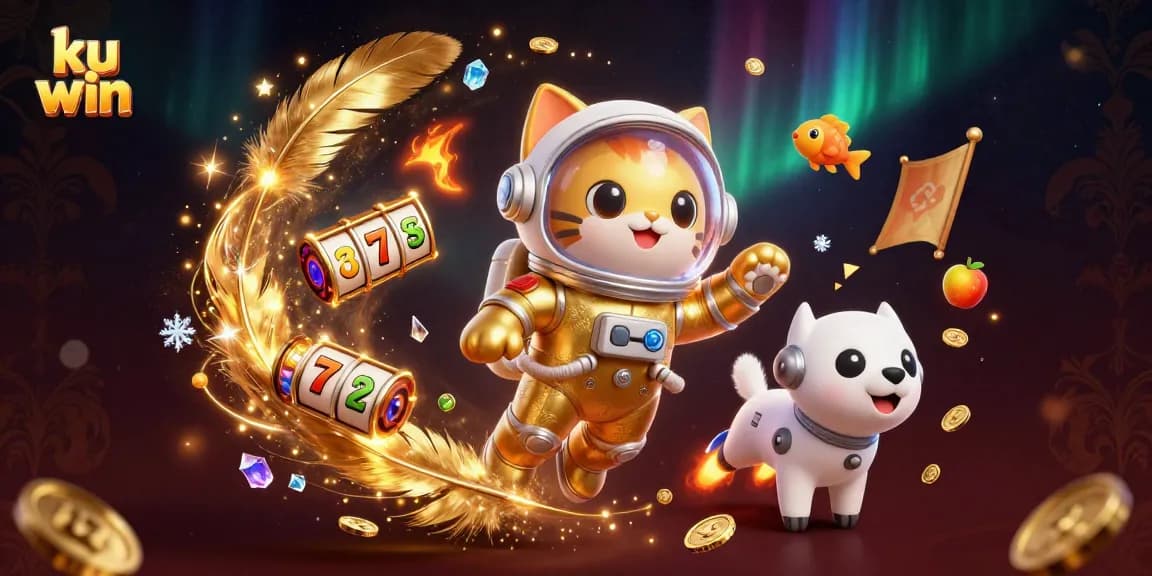 Engage in exciting slot gameplay with ku win featuring colorful characters and vibrant casino elements.