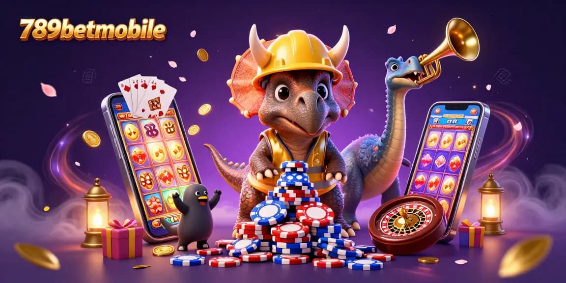 Experience the excitement of 789betmobile with cheerful characters celebrating gaming success.