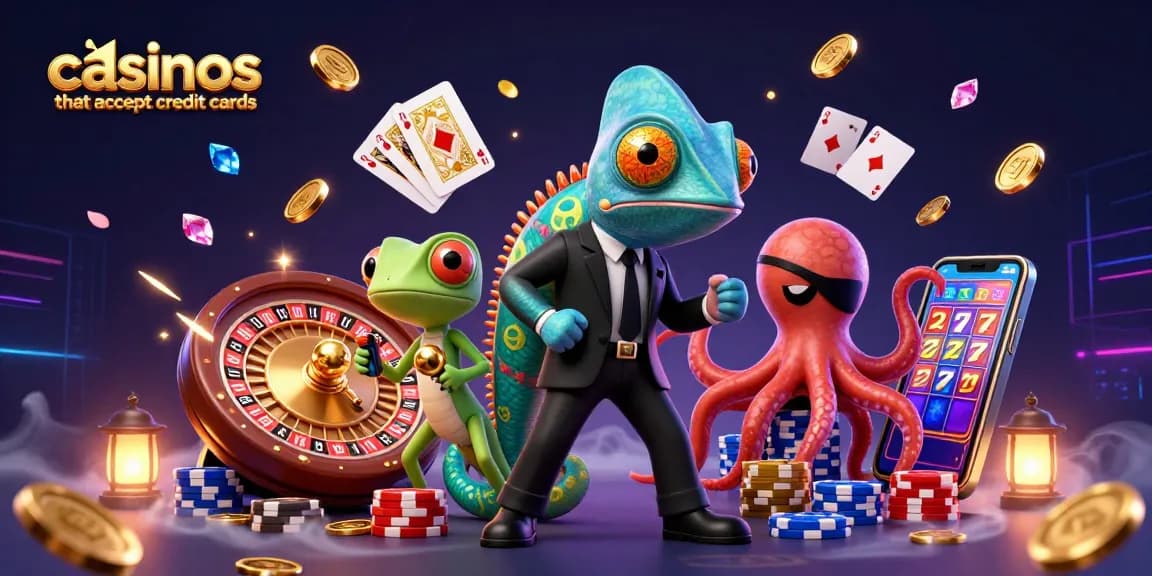 Experience thrilling action at casinos that accept credit cards with charismatic characters and vibrant gaming elements.