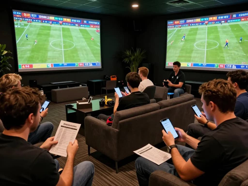 Dynamic sports betting scene showing top 10 trang cá cược bóng đá in action, with enthusiastic bettors engaged in placing wagers