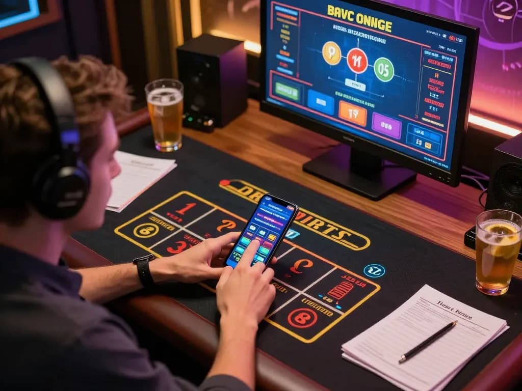 Engaging online casino gaming session at https://lu88.jpn.com/ with live dealer interface visible on smartphone.