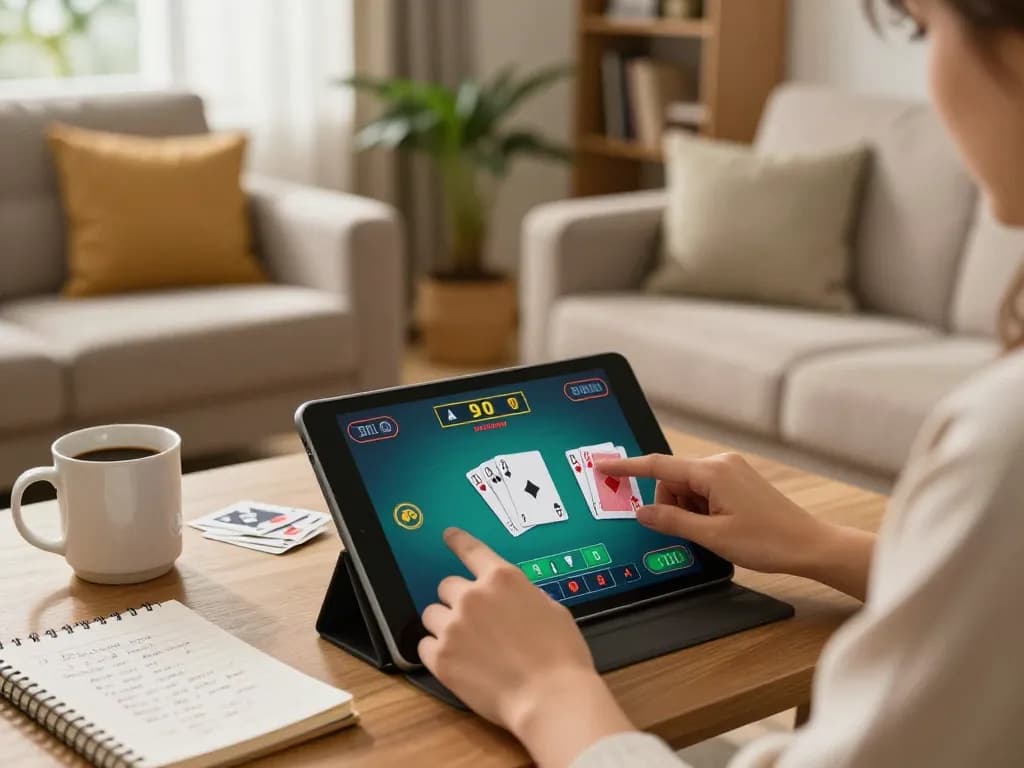 Engaging with online poker strategies on 58win at home in a cozy setting.