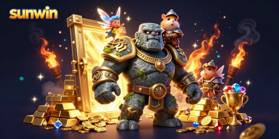 Experience thrilling gameplay at Sunwin with immersive casino adventures in a vibrant 3D scene.