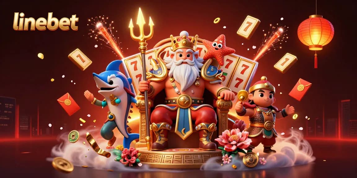 Engage with thrilling gameplay at linebet featuring animated characters and casino symbols.