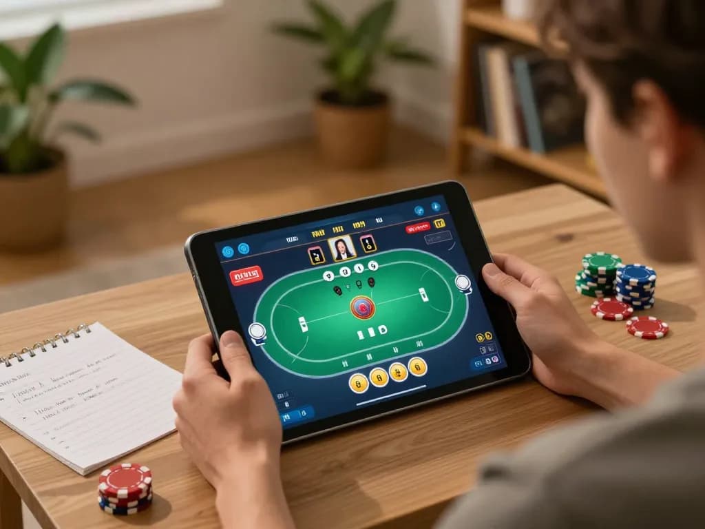 Engaging online gaming scene with players at 78win enjoying poker strategy.