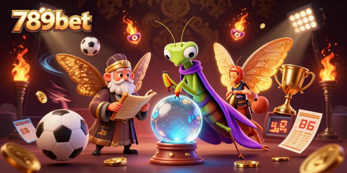 Engage with 789bet sports betting through vibrant illustrations of fortune tellers and oracles.