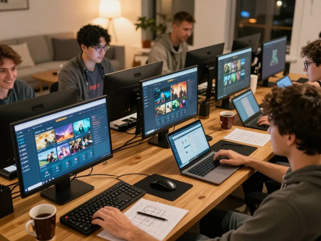 Players engaging with the LV88NYC platform in a cozy online gaming environment, showcasing lively interaction.
