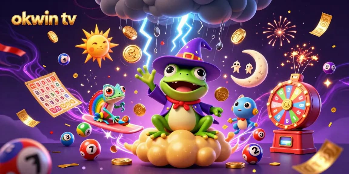 Join the excitement with okwin tv, enjoying a vibrant display of lottery fun and big wins!