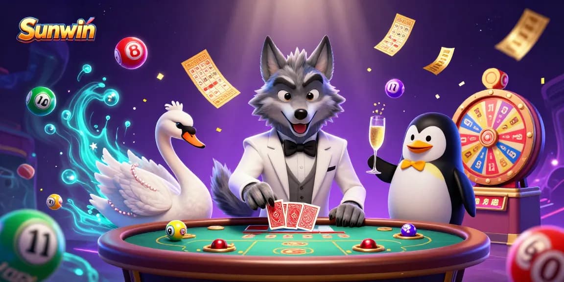 Experience thrilling baccarat action at Sunwin with lively 3D characters and dynamic gaming elements.