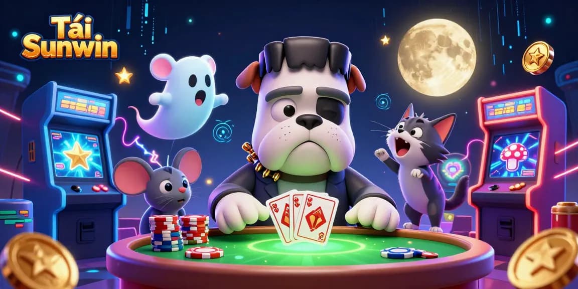 Engage in thrilling gameplay and discover Tải Sunwin at a lively casino table with enchanting characters.