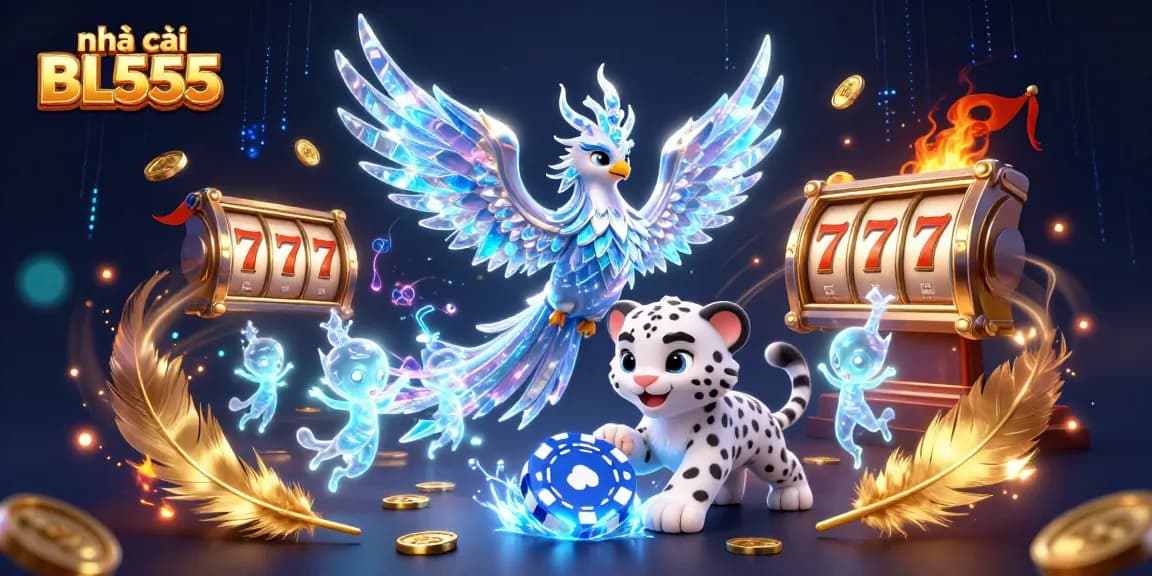 Experience the vibrant world of nhà cái BL555 with a magical 3D illustration showcasing powerful gaming elements.