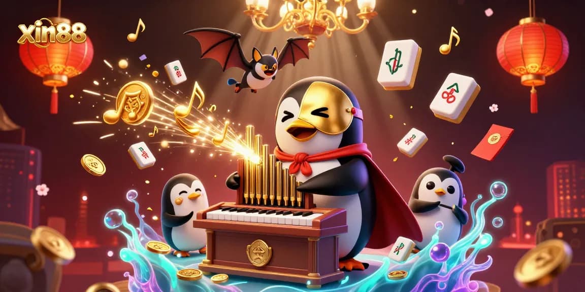 Experience the thrill of xin88 with a 3D cartoon casino scene featuring colorful interactions and elements.