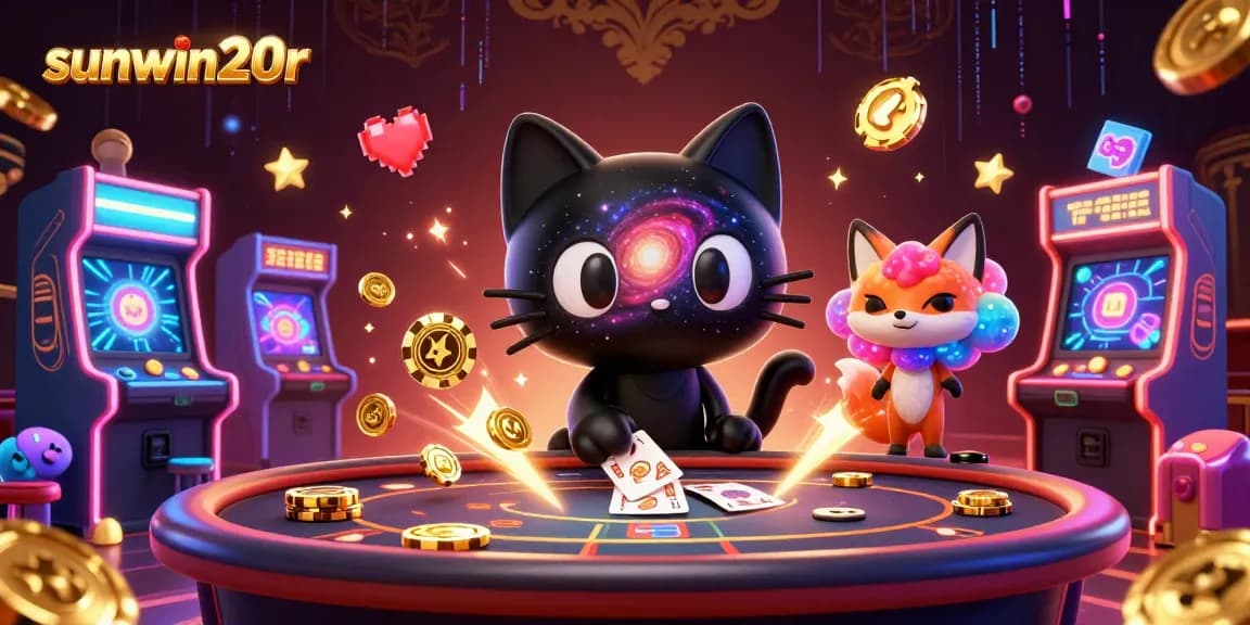 Experience the exciting atmosphere of sunwin20r casino with dazzling characters and vibrant gaming elements.