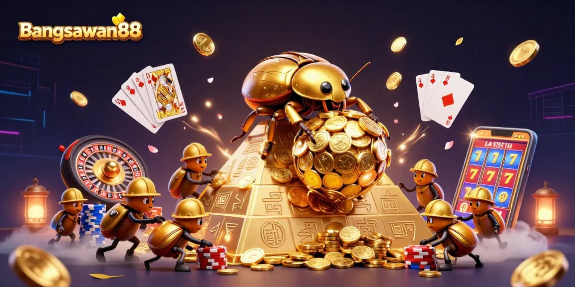 Complete your gaming experience with Bangsawan88 featuring vibrant casino visuals and dynamic betting elements.