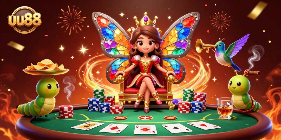 Experience thrilling gameplay at uu88 with vibrant casino elements and a fantasy theme.