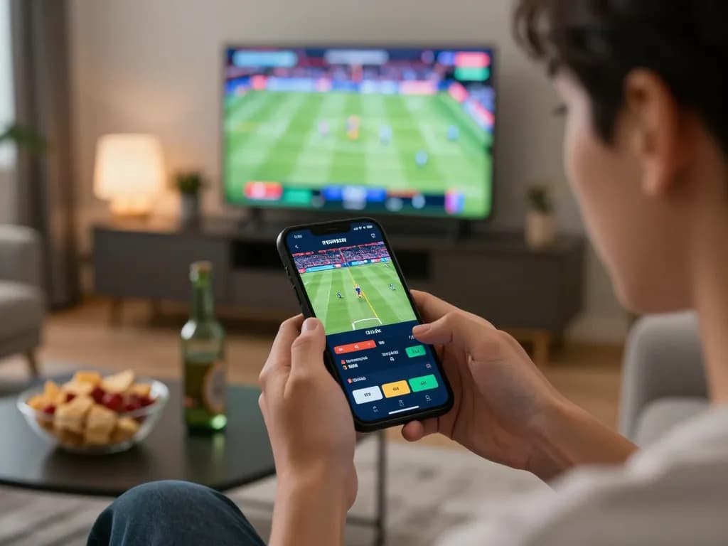 sungaitoto login mobile user betting on sports with excitement in modern setting