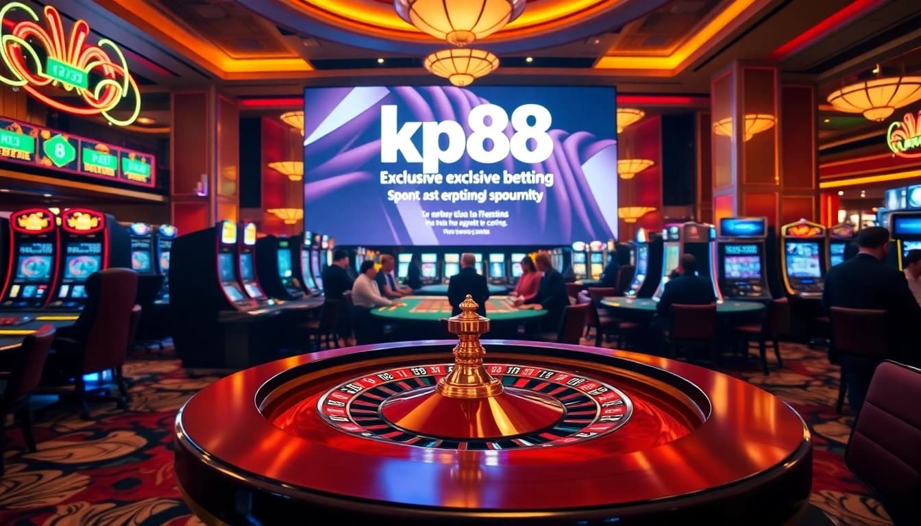 Experience the thrill of kp88 as players engage in vibrant casino activities and betting excitement.