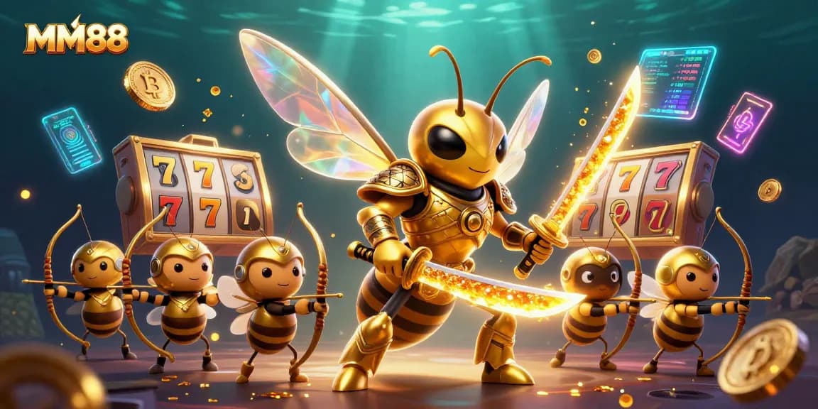 Experience thrilling gameplay at MM88 with dynamic slot elements and a captivating 3D scene.