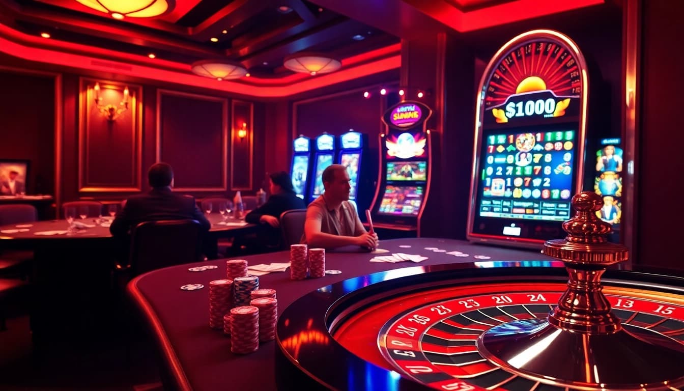 Immerse yourself in the excitement of online games at https://sunwin5.org/ with vibrant casino visuals and atmosphere.