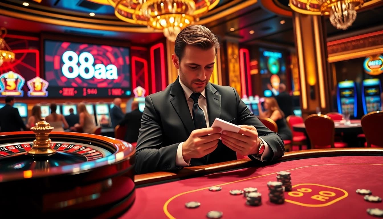 Experience thrilling gameplay at 88aa with dynamic casino tables and live betting action.