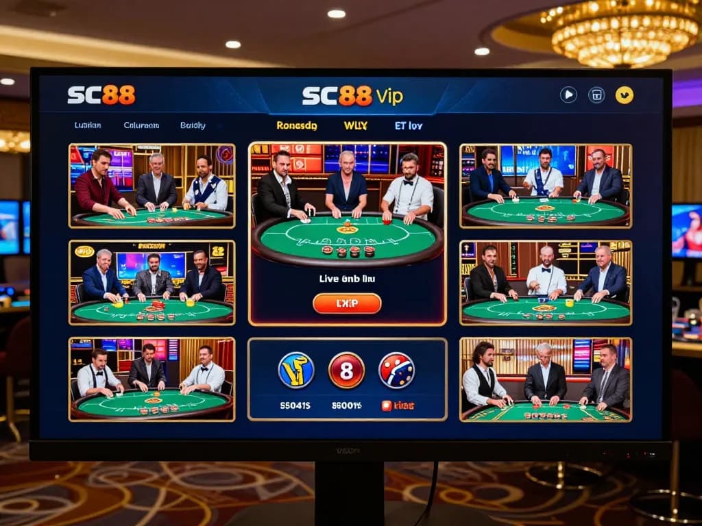 Engaging poker game on SC88 Vip platform showcasing exciting gameplay in an immersive online casino environment.
