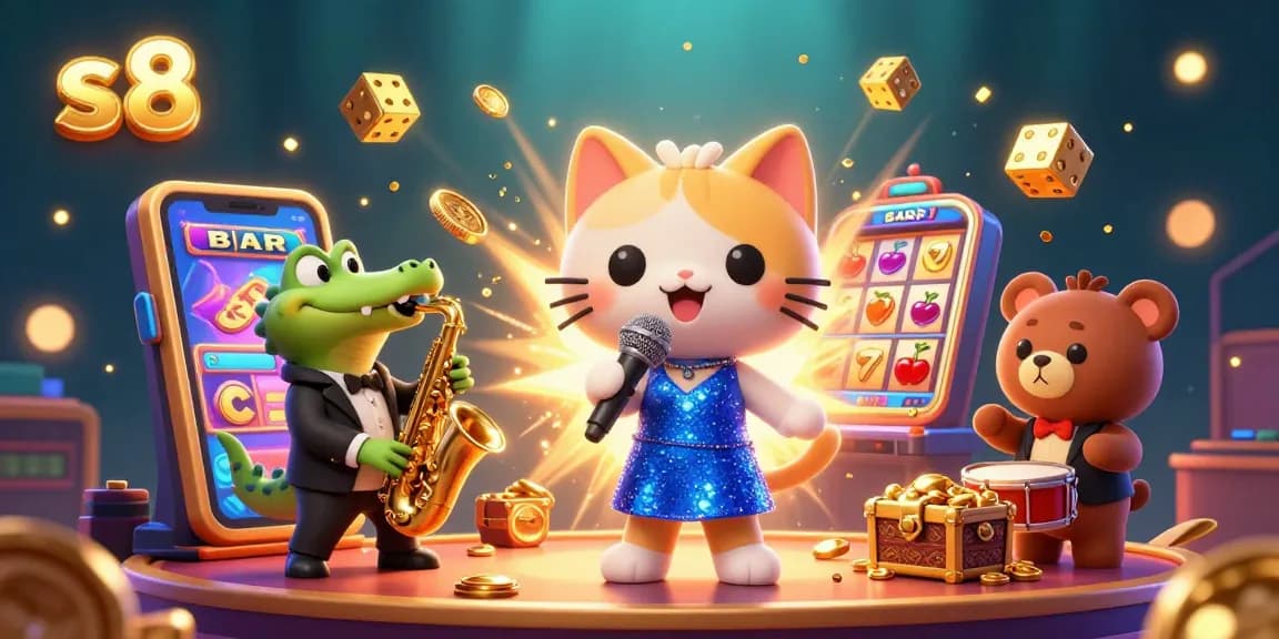 S8 players enjoy an exciting casino experience with vibrant 3D characters and interactive gameplay.
