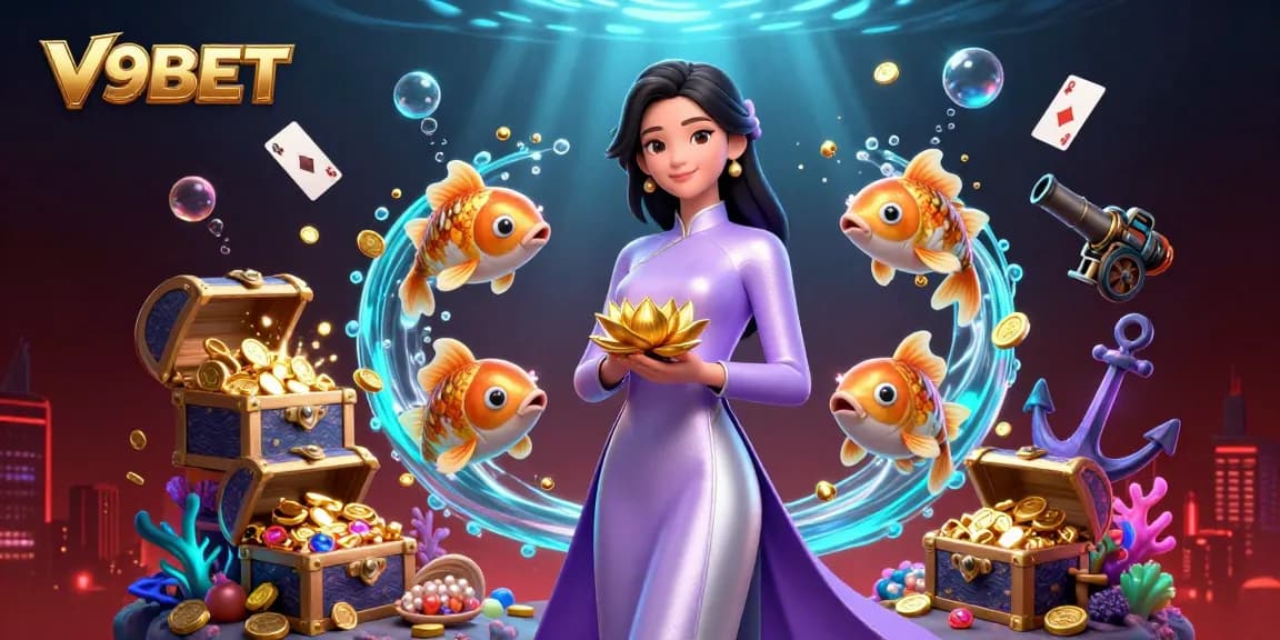 Boost your winnings with V9BET's vibrant gaming scene, showcasing a dynamic casino atmosphere.