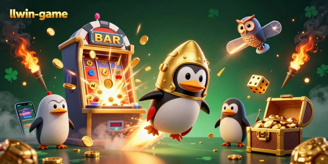 Experience thrilling gaming action with llwin-game, featuring vibrant casino scenes filled with excitement.