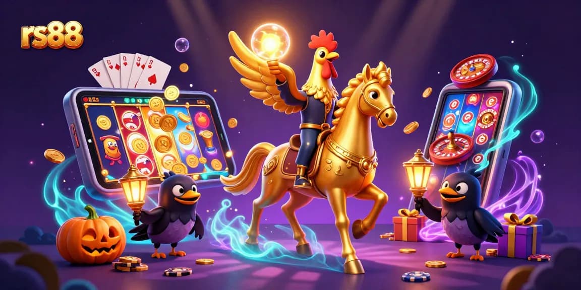 Experience thrilling gameplay in rs88 with a colorful slot game scene featuring dynamic casino elements.