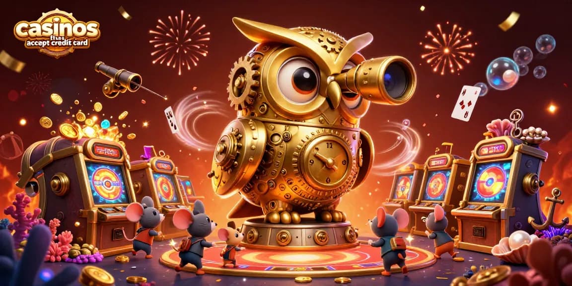 Experience the thrill at casinos that accept credit card with vibrant characters and dynamic gaming elements.